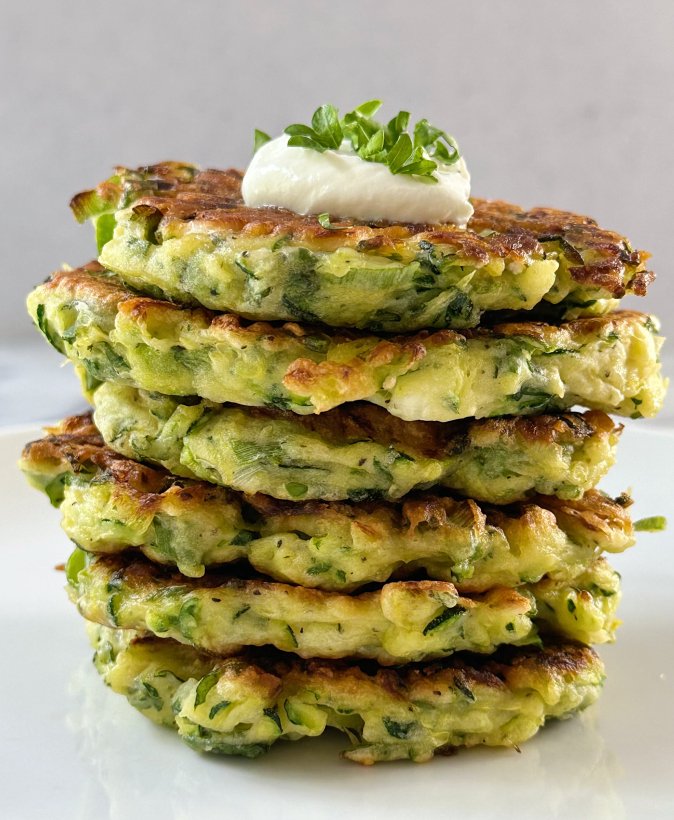 Crispy Gluten-Free Zucchini Fritters easy side dish recipe